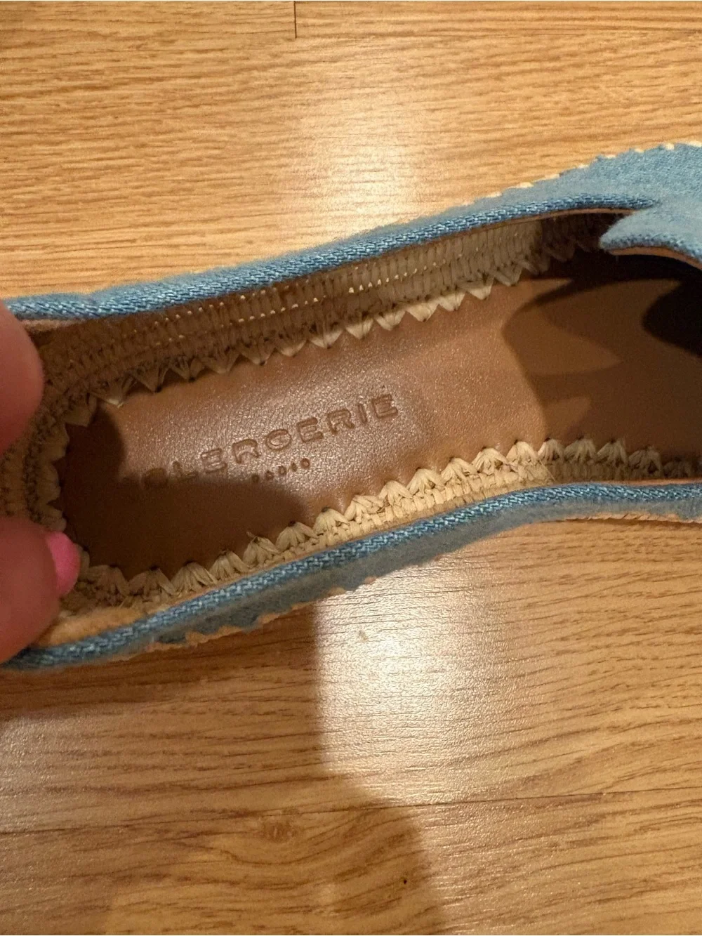 Robert Clergerie Light Blue Canvas Espadrille Loafers